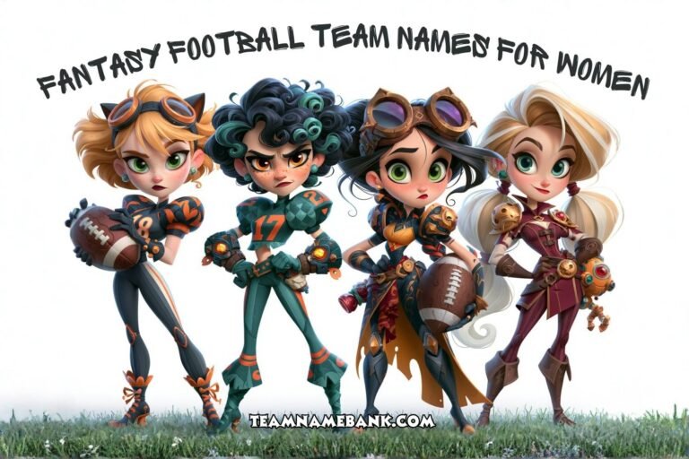 fantasy football team names for women
