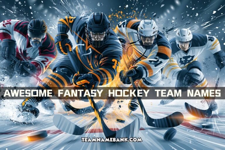 awesome fantasy hockey team names