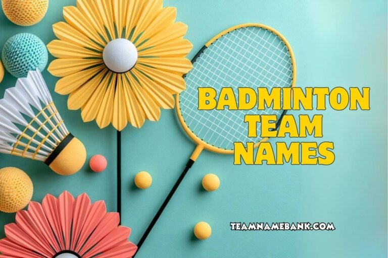 badminton team names