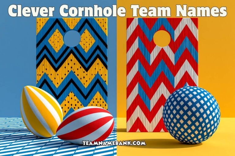 clever cornhole team names