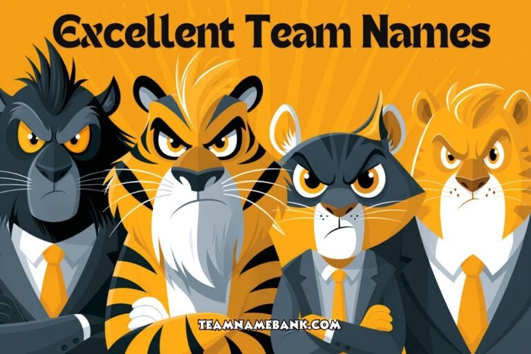 excellent team names