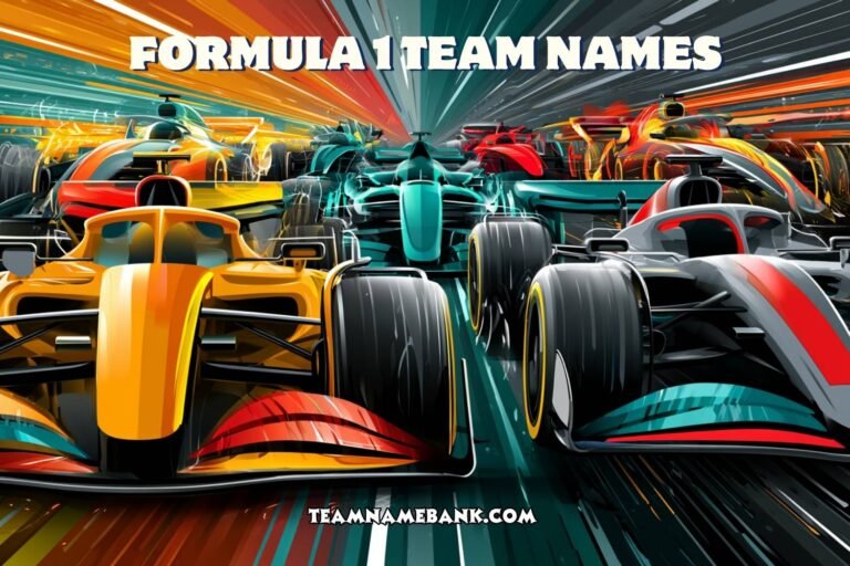 formula 1 team names