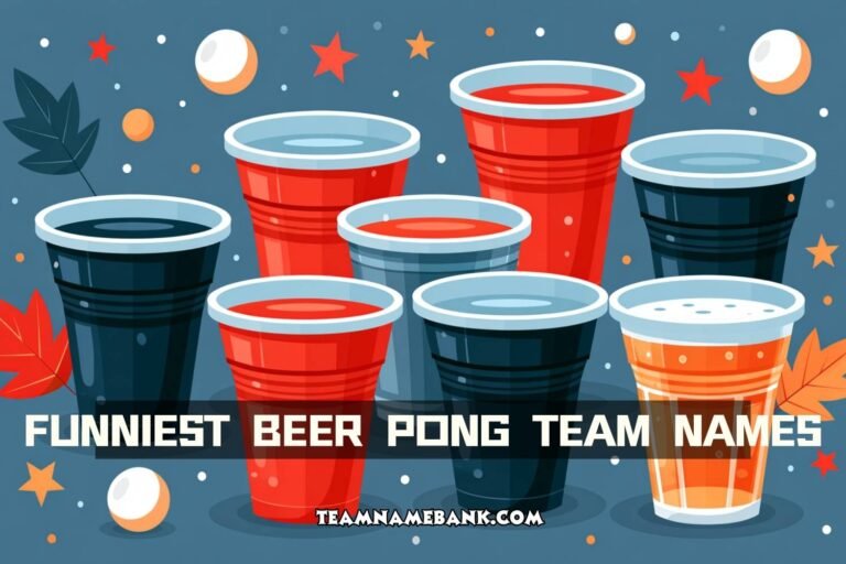 funniest beer pong team names