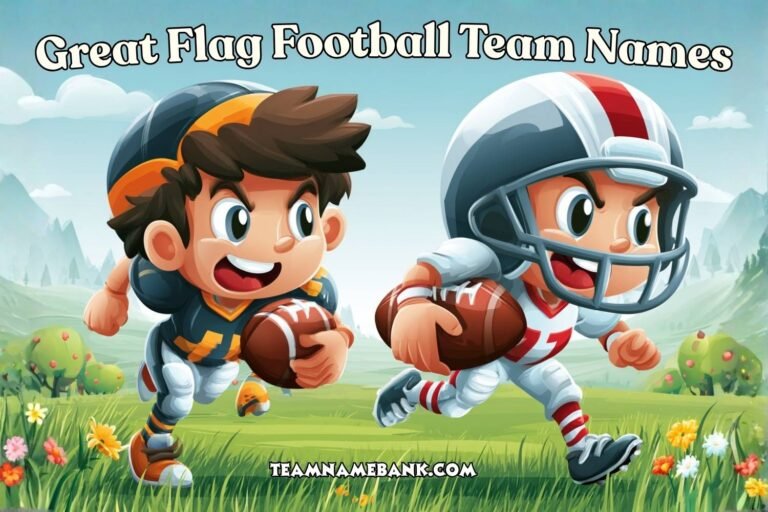 great flag football team names