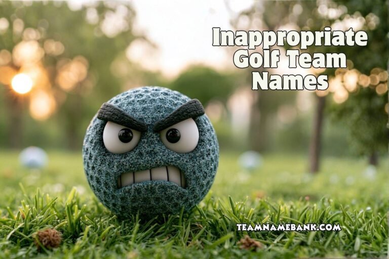 inappropriate golf team names