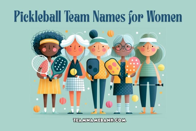 pickleball team names for women