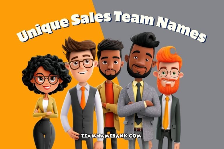 unique sales team names